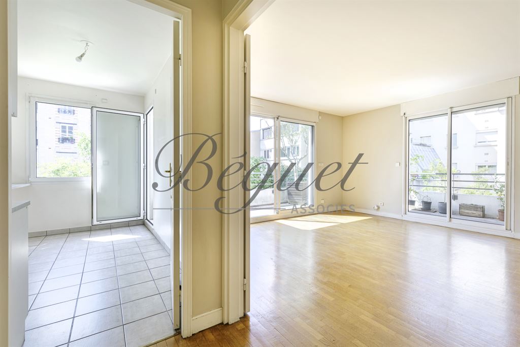 Vendu par Beguet Associés : BOULOGNE 92100 JEAN JAURES APPARTEMENT 50 m² 1 CHAMBRE 2 BALCONS-TERRASSES 16 m² CAVE PARKING